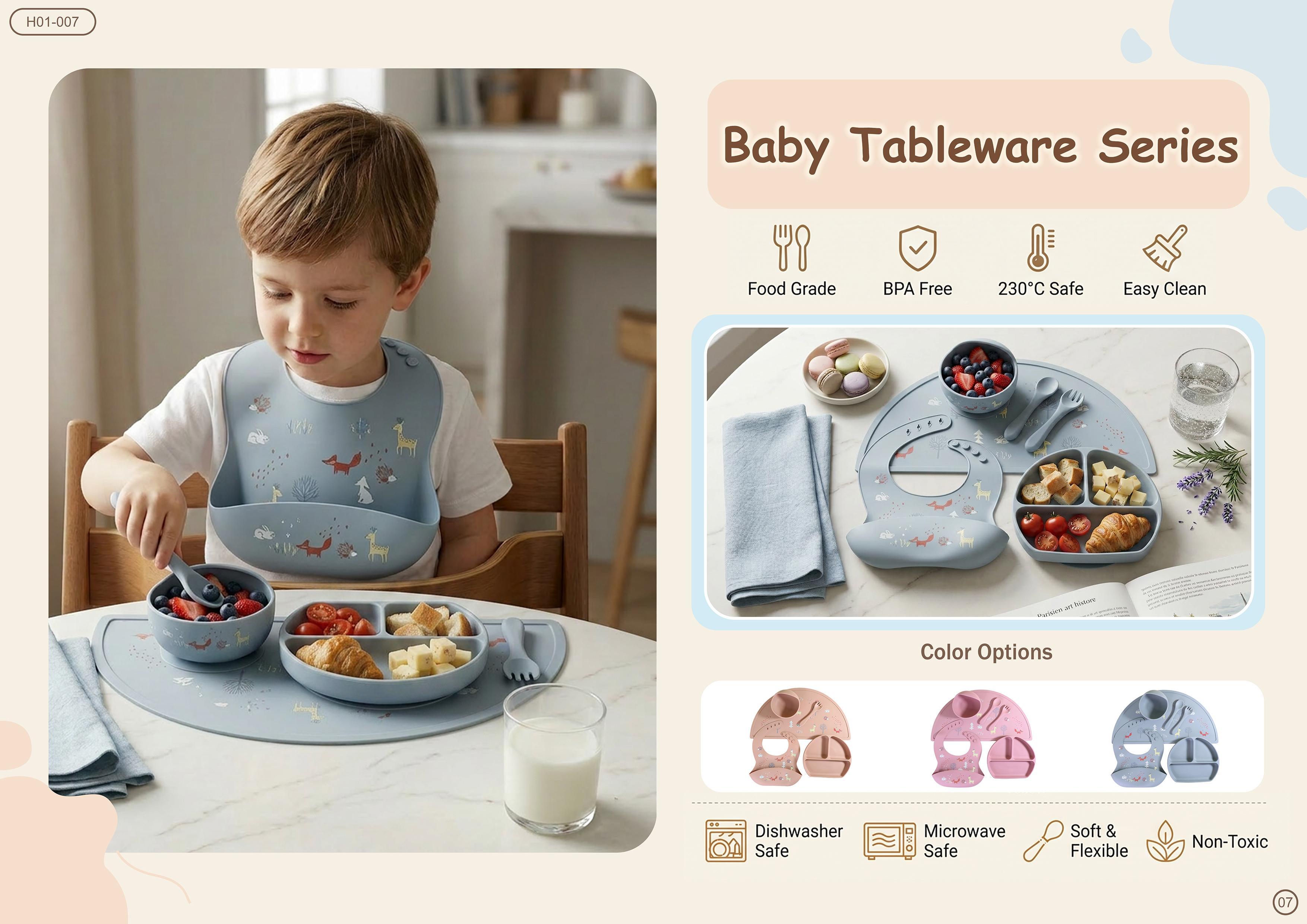 Baby Tableware Series — Animal Print Set