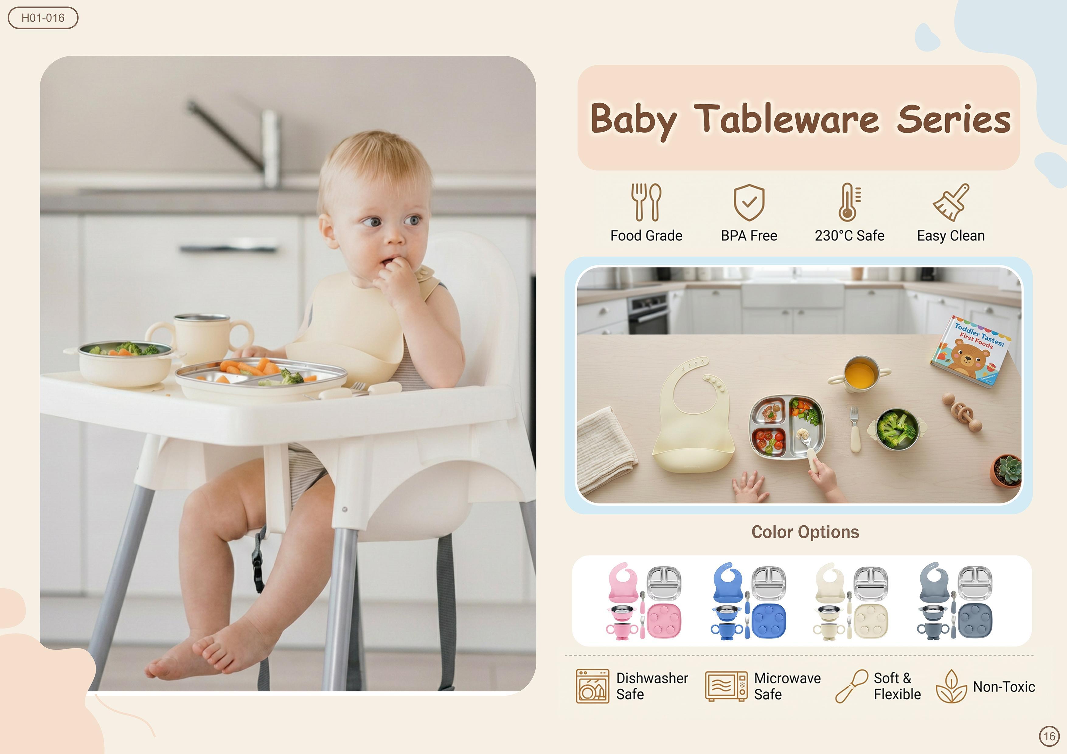 Baby Tableware Series — Bib Set