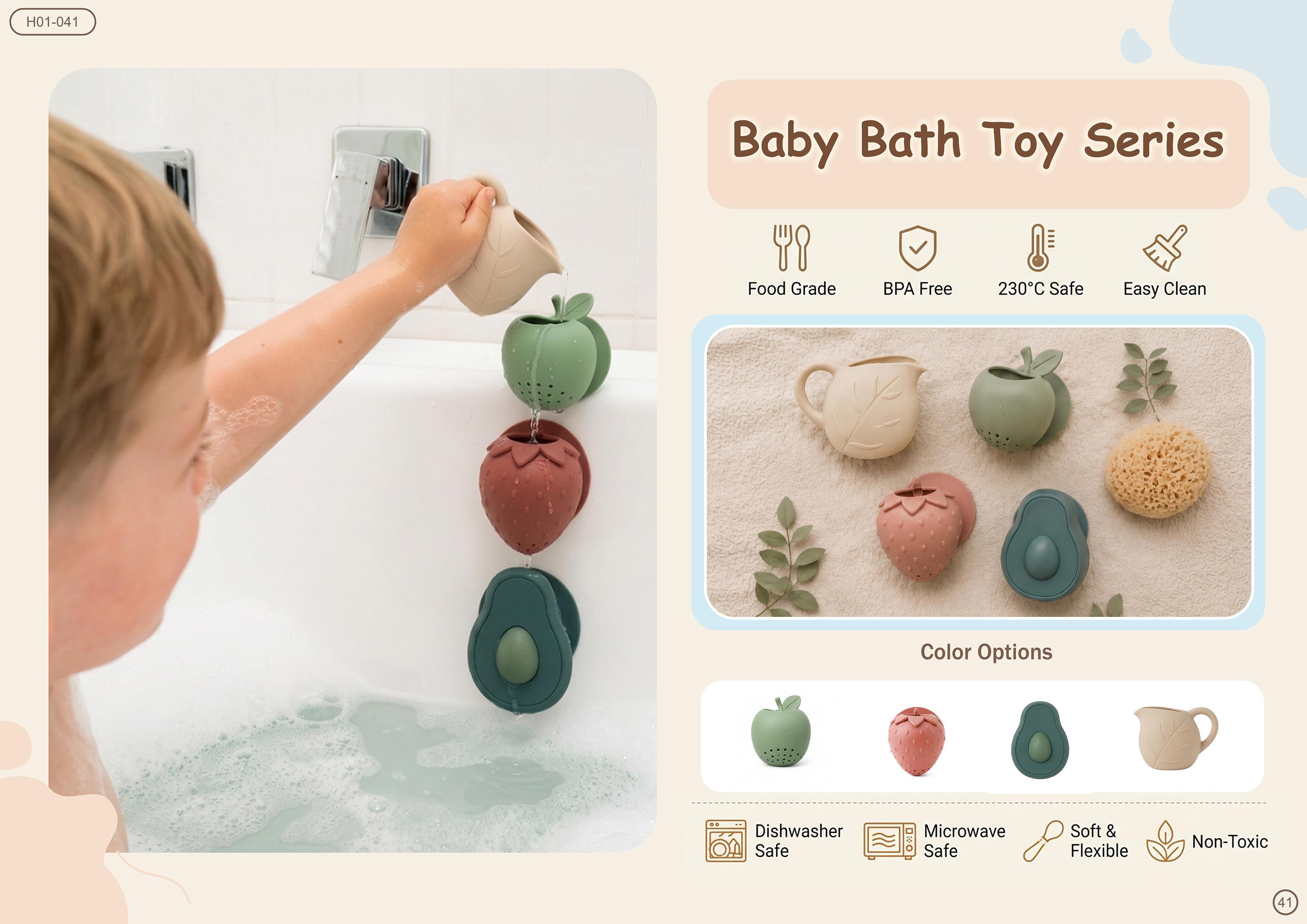 Baby Bath Toy Series — Fruit Pourers