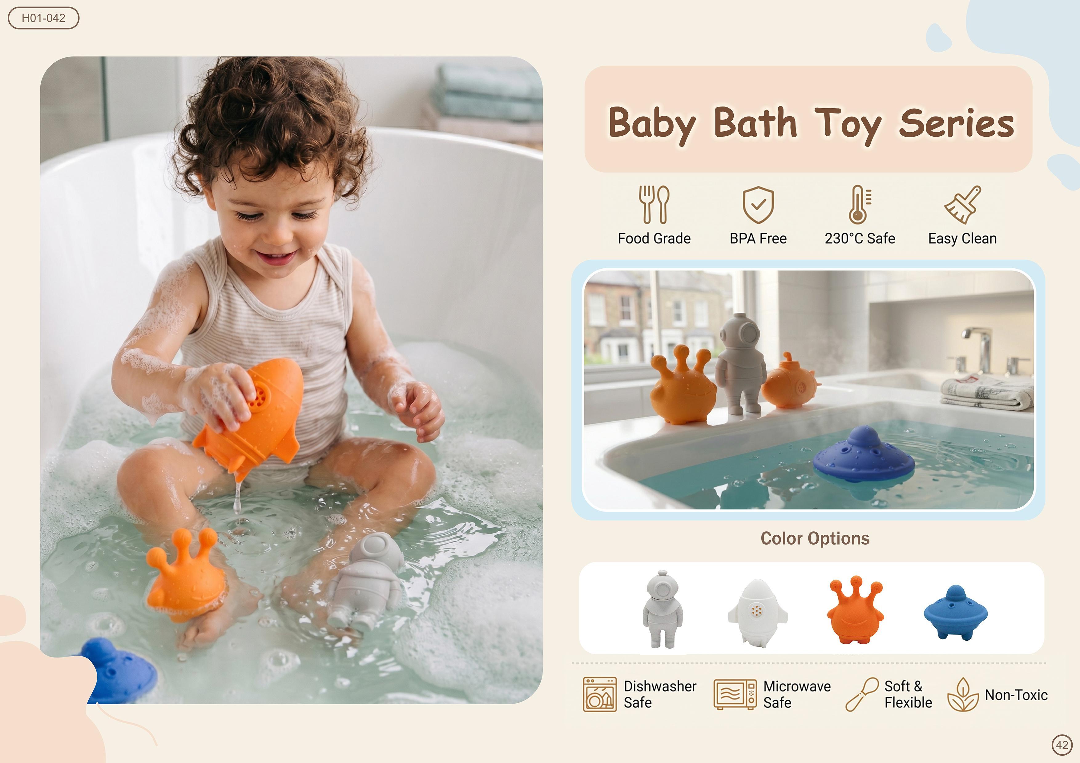 Baby Bath Toy Series — Rocket Set